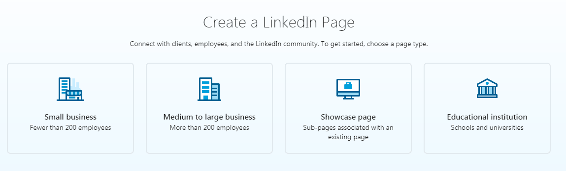 LinkedIn business type